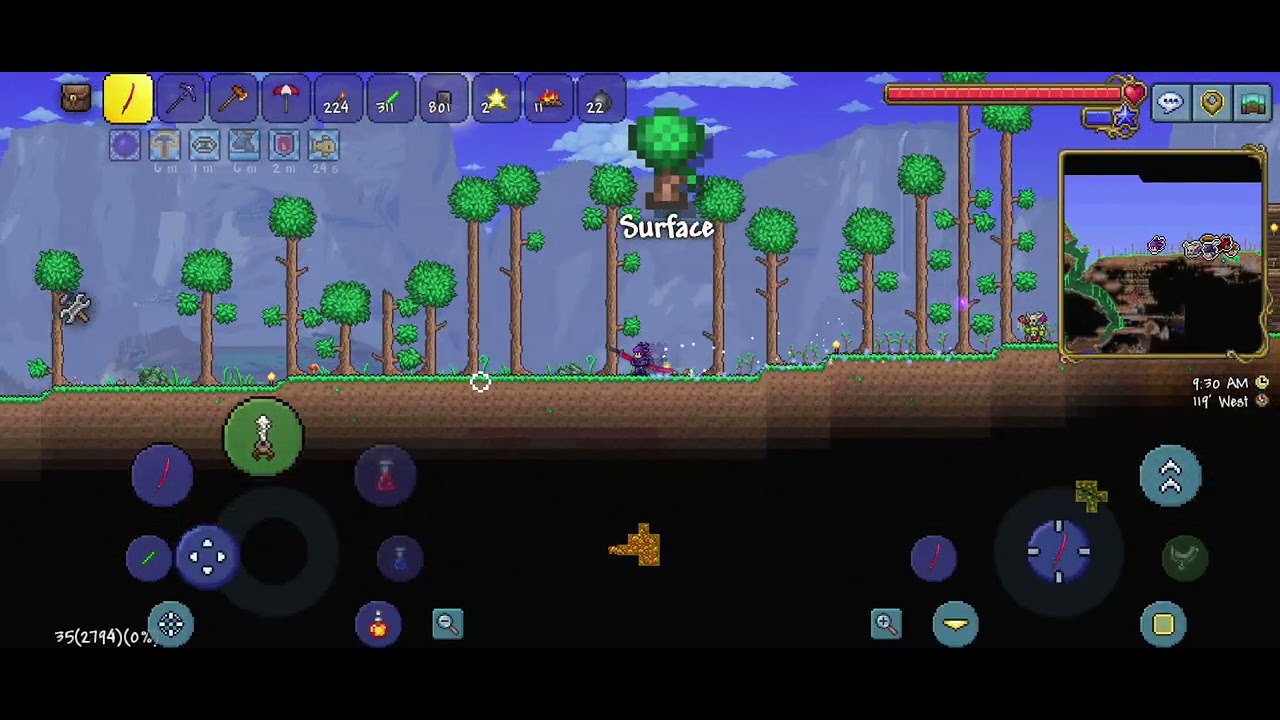 Saya menggunakan Murasama Tapi dengan damage 10 Terraria Mobile Part13