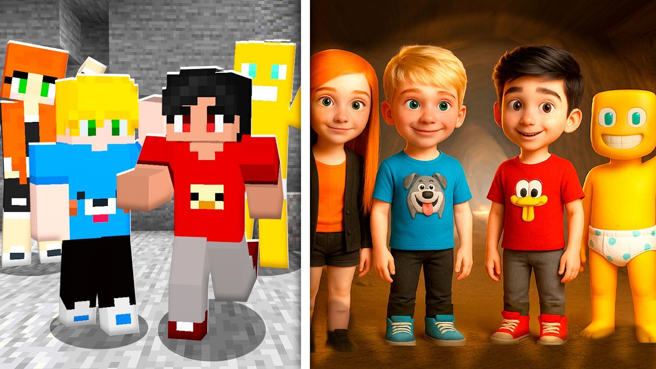 Turma de Kass e KR Ficaram 100% REALISTAS no Minecraft!