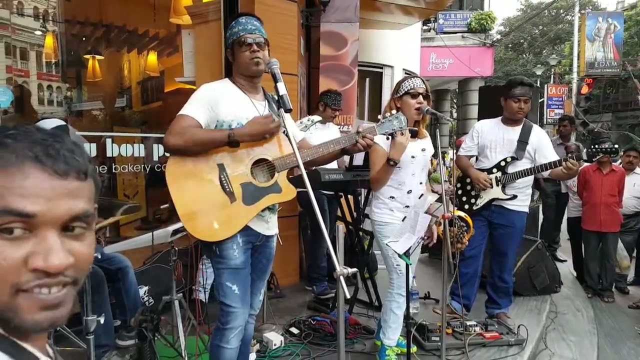 Performance at Kolkata Police narcotic dept Park st.(jet plane) #bandperformance #guitarperformance