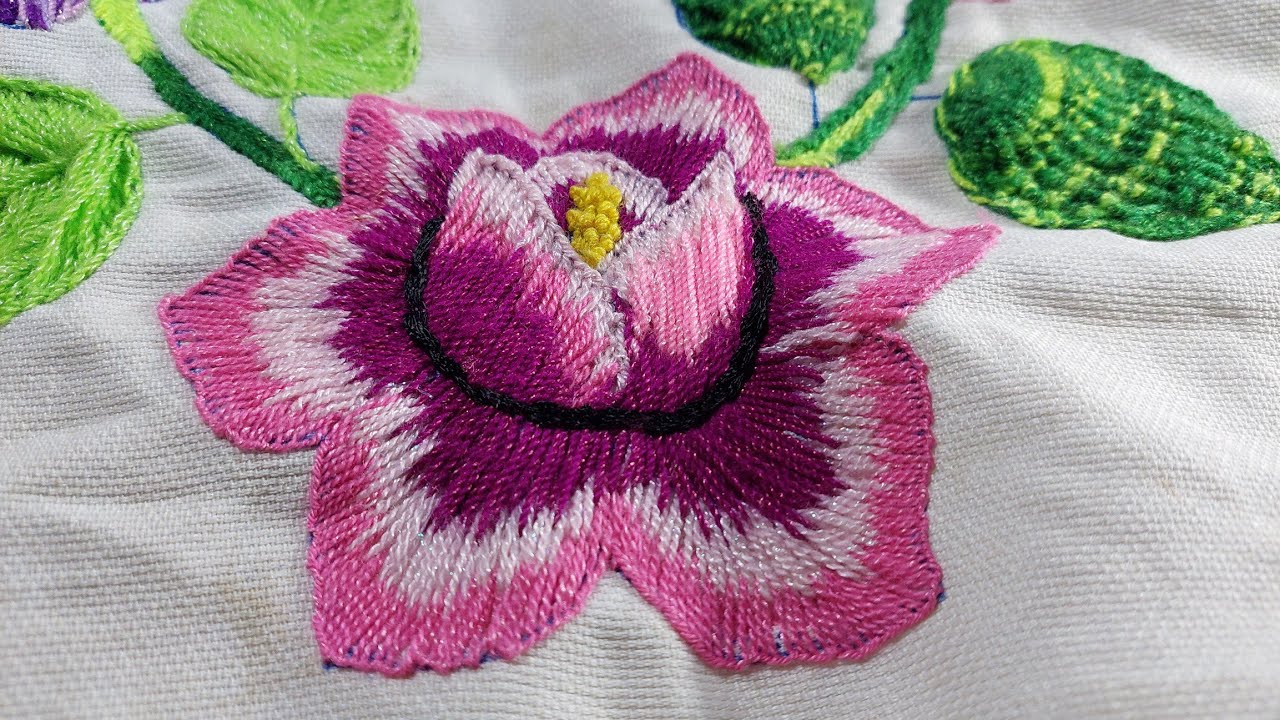 COMO BORDAR UNA FLOR GRANDE Sonia R.A.