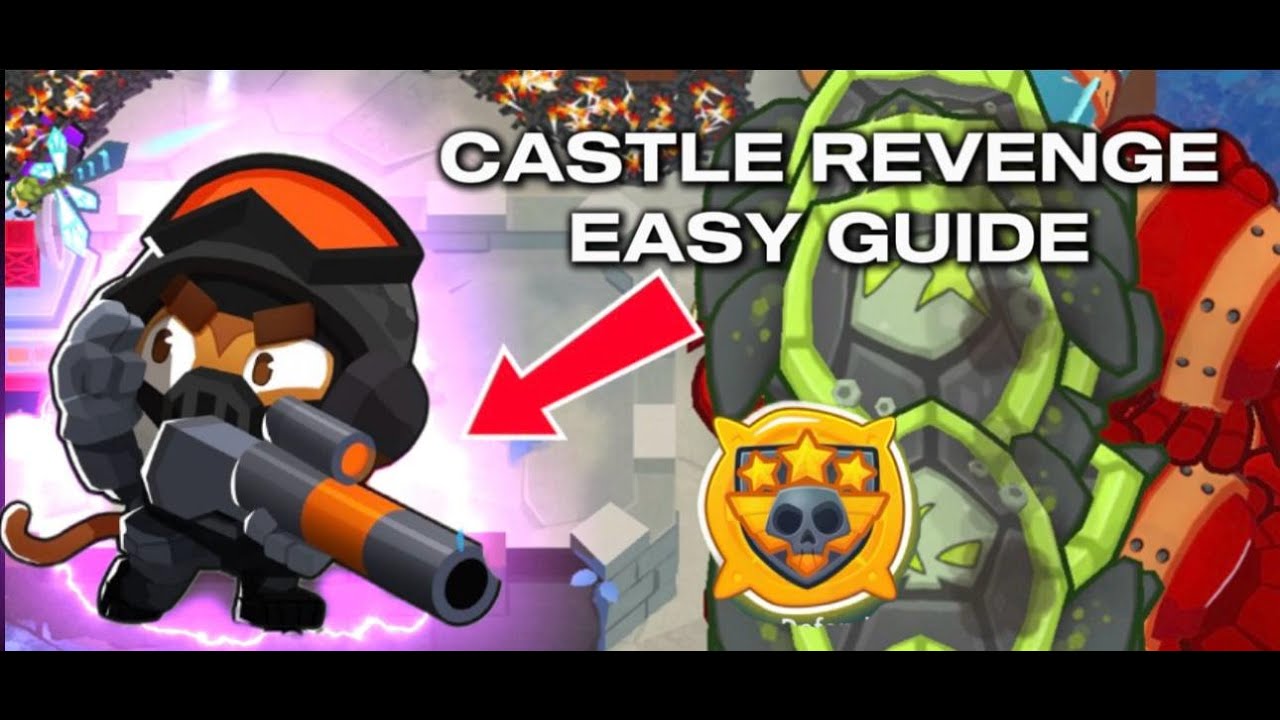 BTD6 CASTLE REVENGE CHIMPS EASY GUIDE FT. ELITE DEFENDER