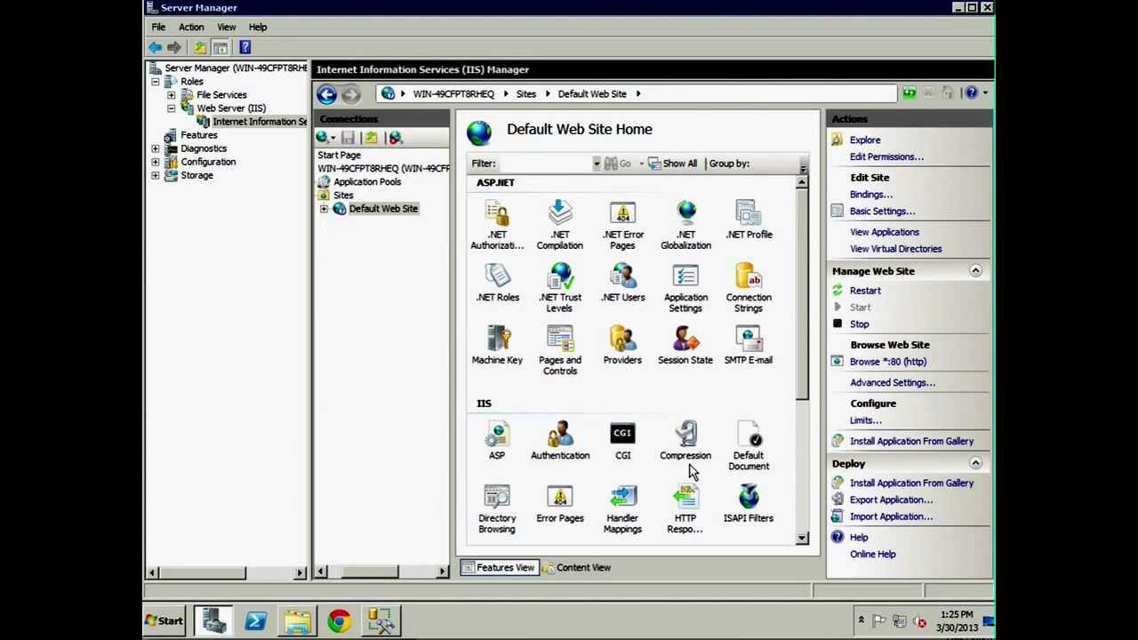 Simple IIS Web Deployment Example