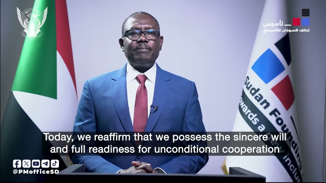 خطاب مهم لرئيس وزراء حكومة  السلام … السودان بين الحرب وخيار السلام الحقيقي والشامل