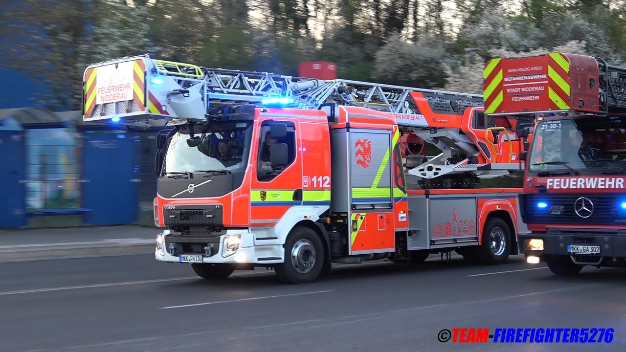 [Erste Volvo Magirus Drehleiter in Deutschland] Ankunft der neuen DLK der Feuerwehr Nidderau