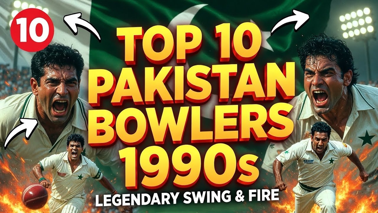 Top 10 Bowlers of Pakistan cricket team in 1990s | Past2Present | Then vs Now