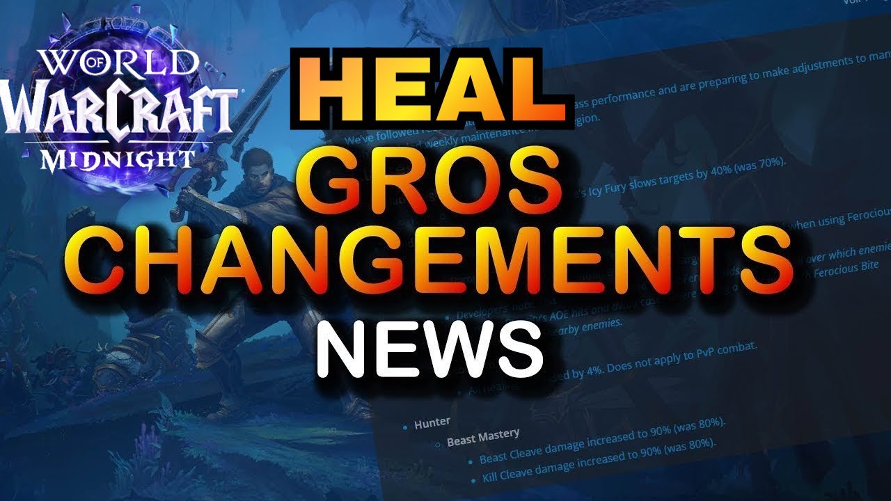 LES GROS CHANGEMENTS SUR LES HEAL À MIDNIGHT