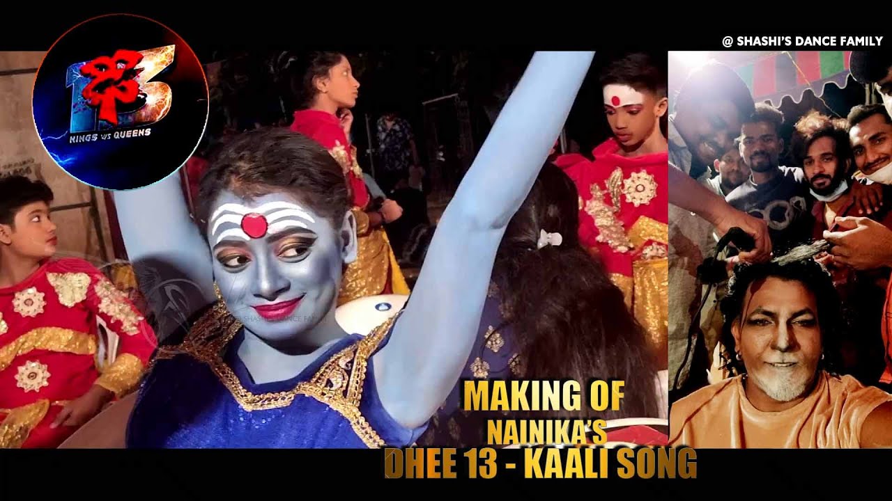 dhee 13 nainika performance making of kaali song / Shashi master choreography / Bhasker simon karmal