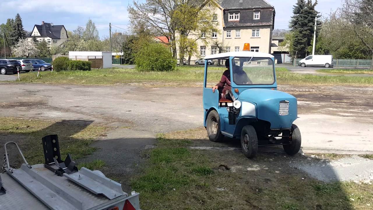 Erste Testfahrer Pomßen Schlepper