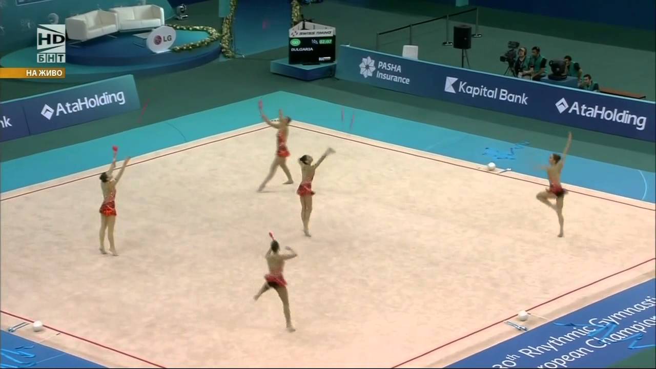 Bulgarian national senior group in rhythmic gymnastics - 10 clubs, Baku, 2014
