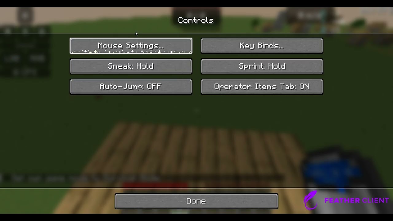 Minecraft cltuching