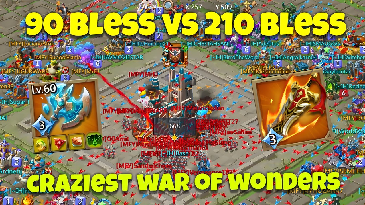Lords Mobile - Craziest War of Wonders at K770! Blackwing Day! Can we win?