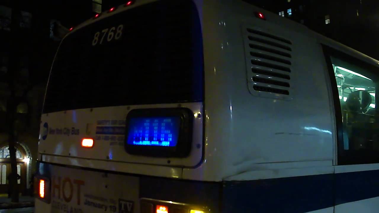 1996 NovaBus RTS-06 8768 On The M116 @ Broadway & West 106th Street With Air Starter & Shutdown