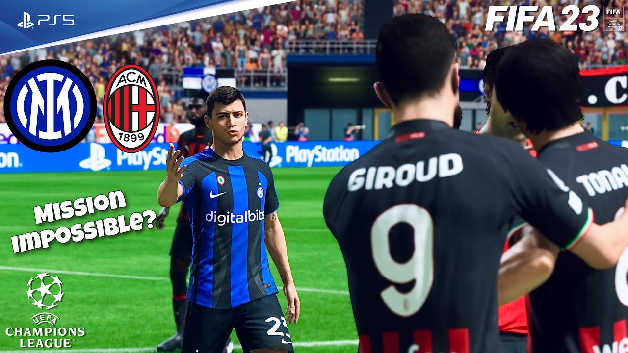 Inter - Milan | FIFA 23 Semifinale UEFA Champions League 2022/23 Full Match Gameplay PS5 [4K60]