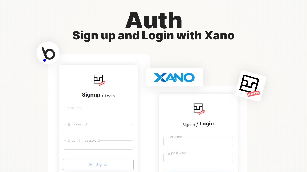 Sign up and Login with Xano | Bubble.io Tutorial