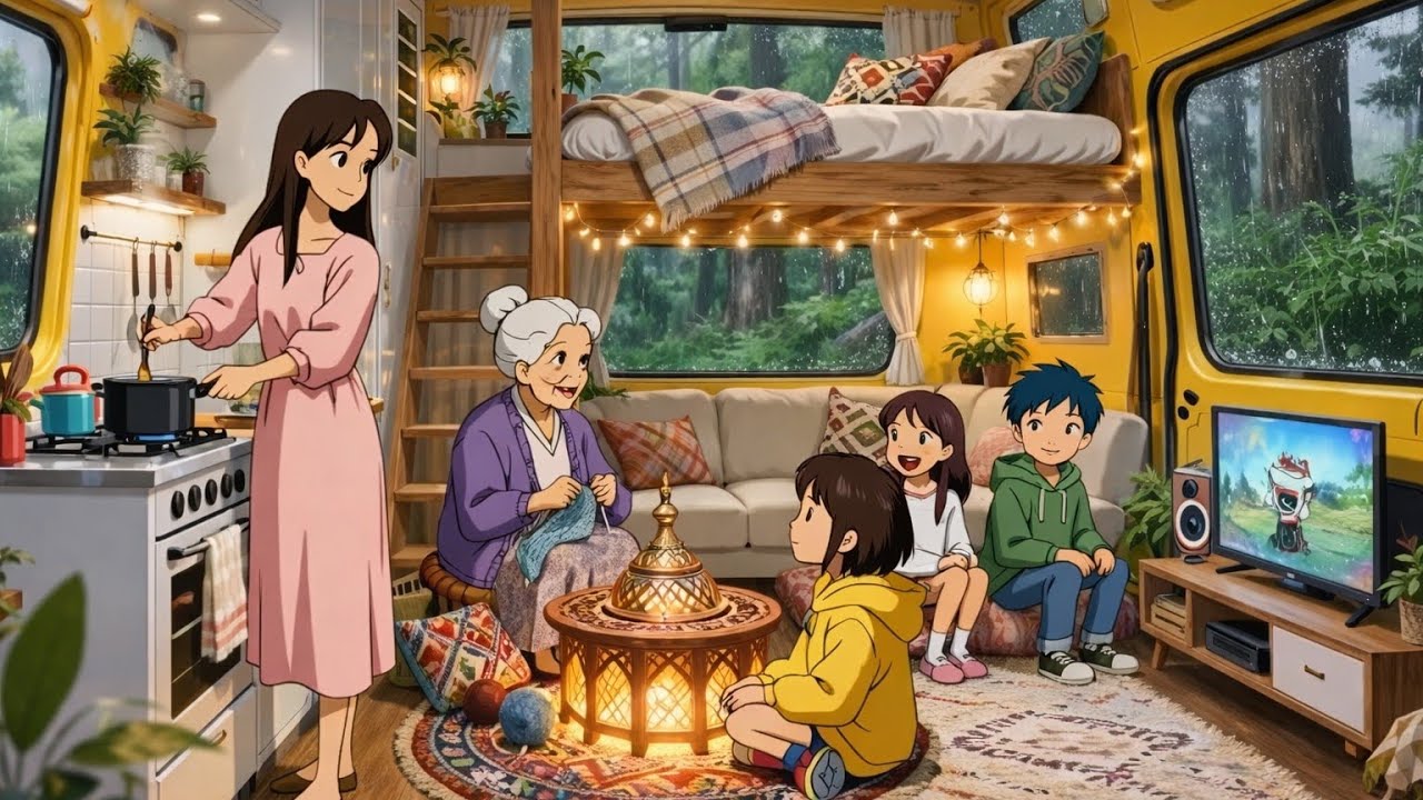 A Cozy Family Journey! GhibliStyle ASMR #anime #ghibli #asmr #cozy #love #studioghibli #dailyvlog 