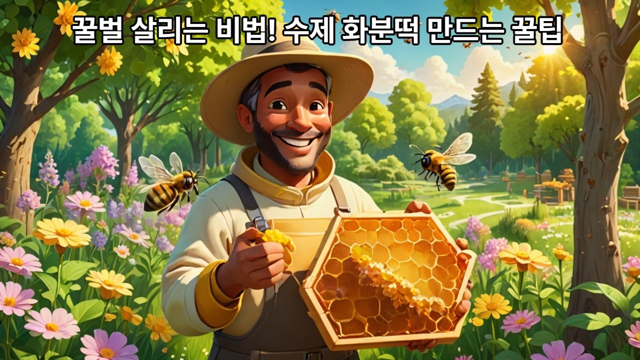 양봉 자연 화분떡 만드는법