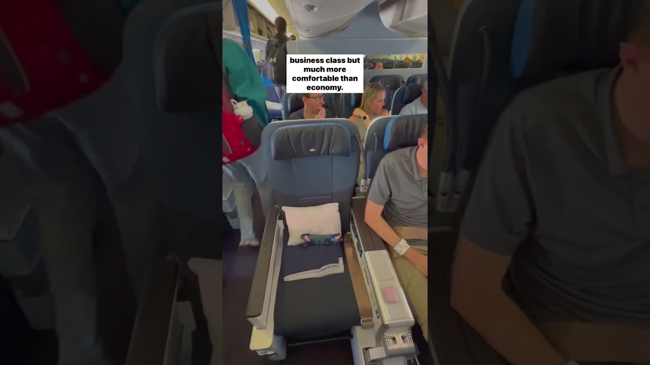 Перелет премиум-эконом-классом KLM из Амстердама в Чикаго по милям Flying Blue. #путешествия #klm...