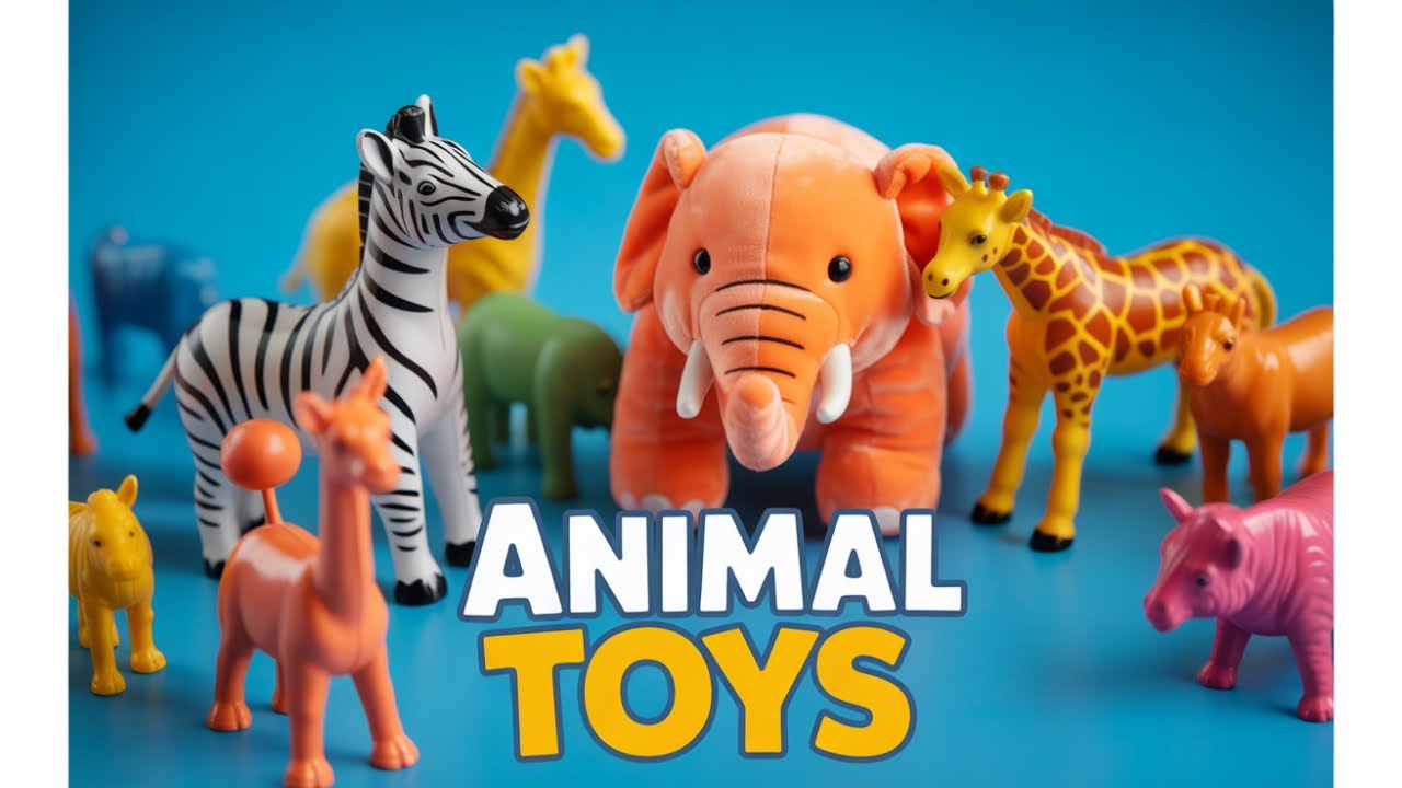 🐘🦒🦁 Wild Animal Toys Unboxing - Complete Safari Collection ASMR!