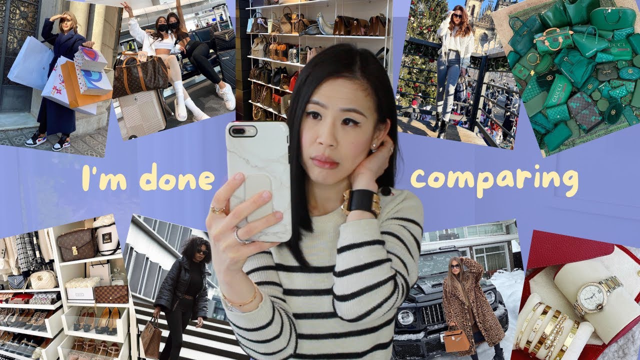 I'm Done Comparing  |from work obsession FOMO designer shopping insecurity to luxury minimalism AD