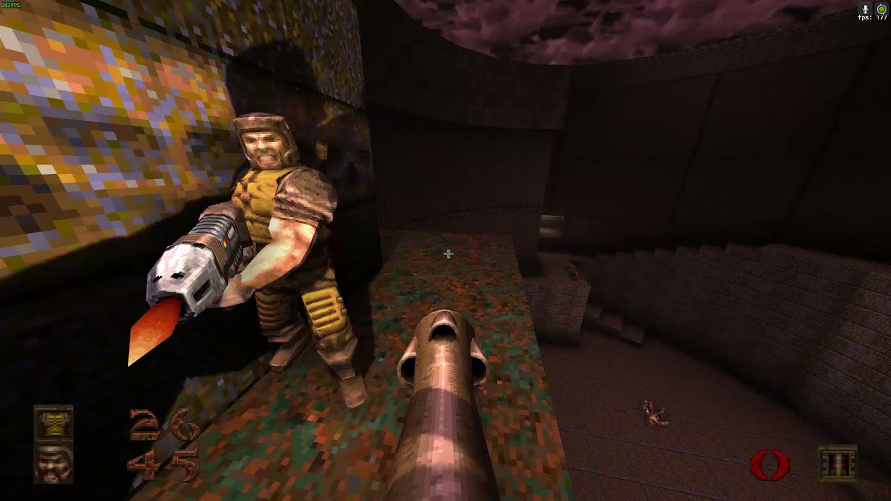 Quake Remastered multiplayer deathmatch (3 games)