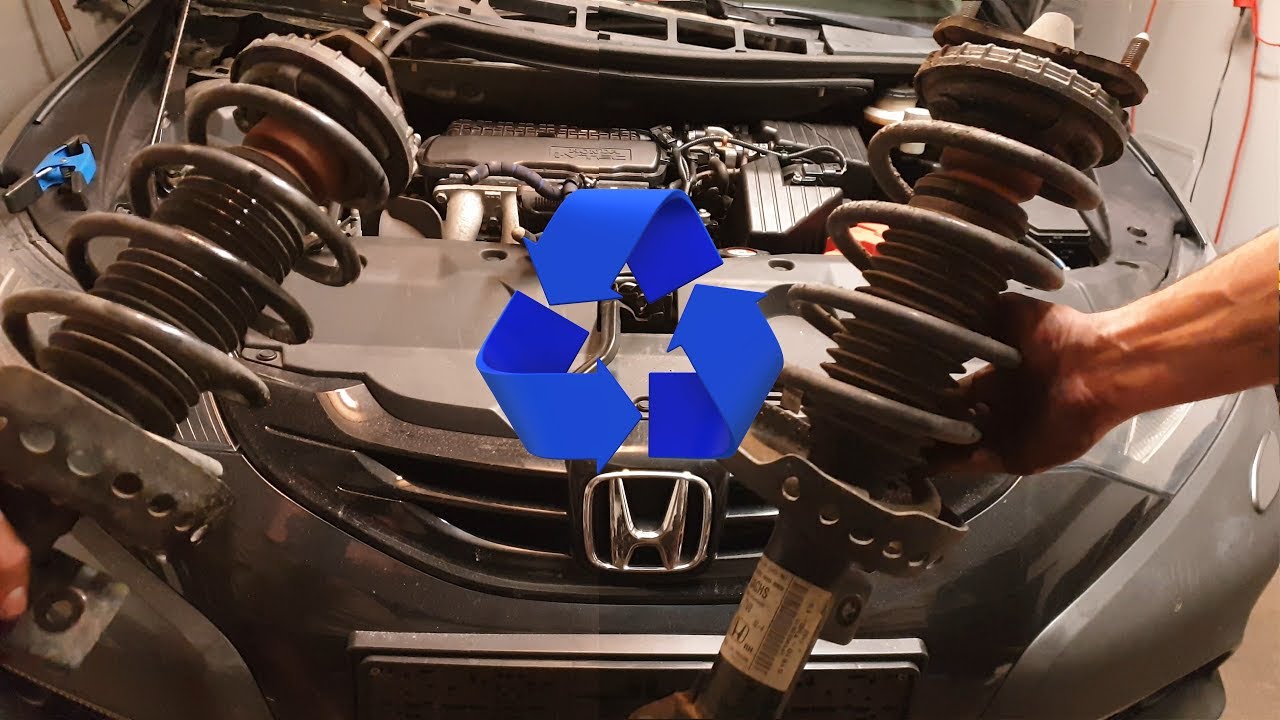 Снятие и замена передней стойки Honda Civic 9-го поколения 2014 года
