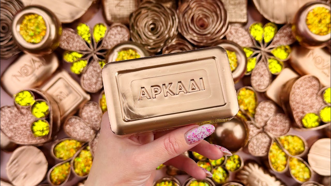 Relaxing ASMR Triggers: Gentle Soap Breaking, Glitter Foam Crushing, and Soft Scratching Sounds
