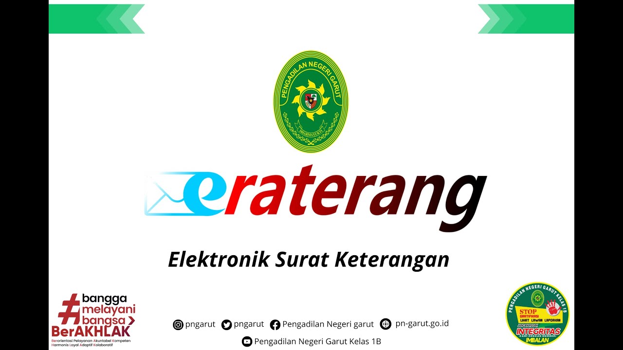 Tutorial Layanan Surat Keterangan Tidak Pernah Sebagai Terpidana melalui ERATERANG | PN Garut