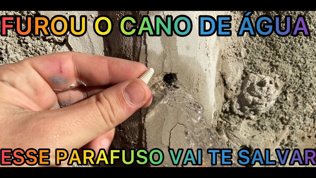 🟠 Como consertar CANO furado na PAREDE [faça você mesmo] 🟠