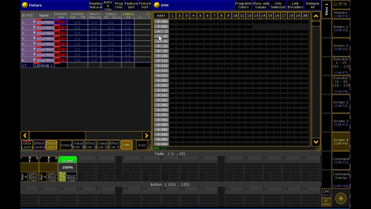 Bernd Ott's Midi to Art-Net converter (BOMAC) with MA-Lighting GrandMA2 (GMA2)