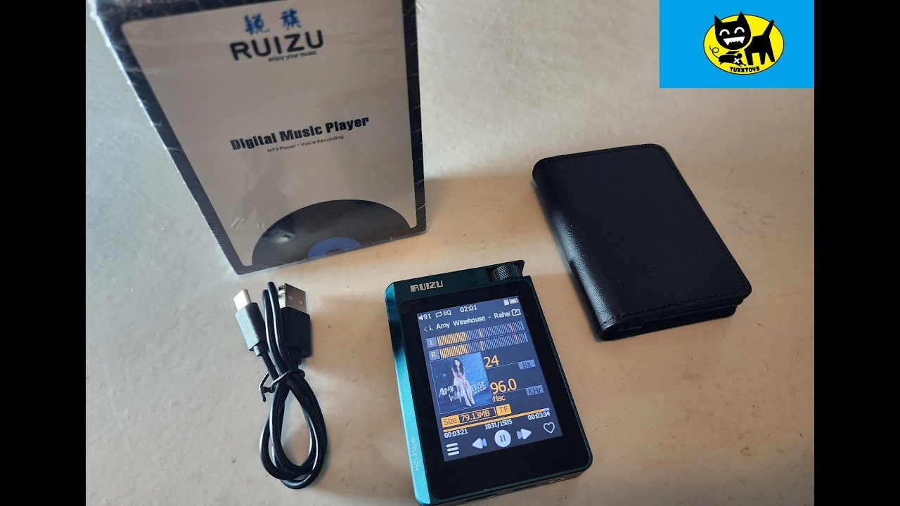 RUIZU 64GB HiFi Lossless MP3 Player with Bluetooth 5.0, DSD High Resolution Digital Audio Player