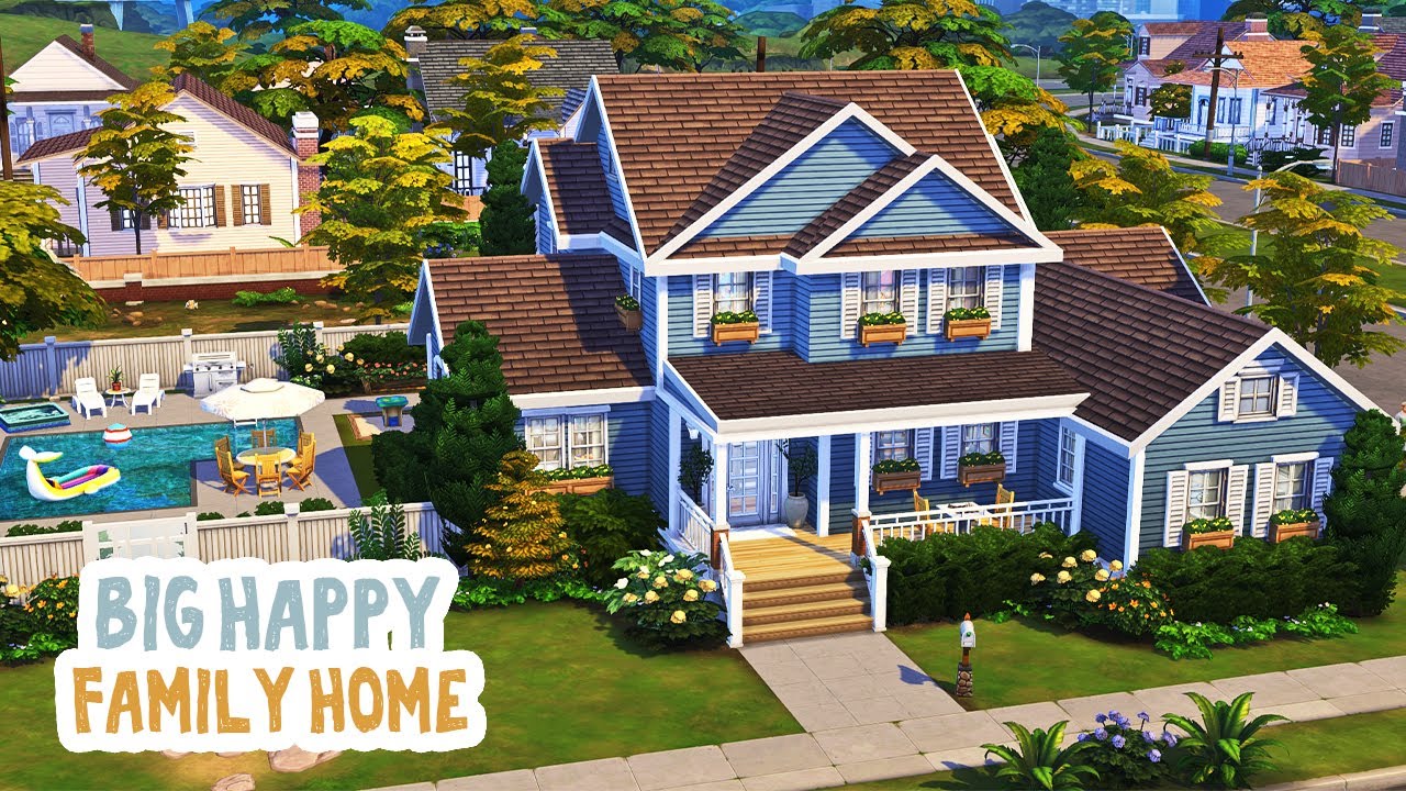 Big Happy Family Home 🏡 || The Sims 4: Speed Build