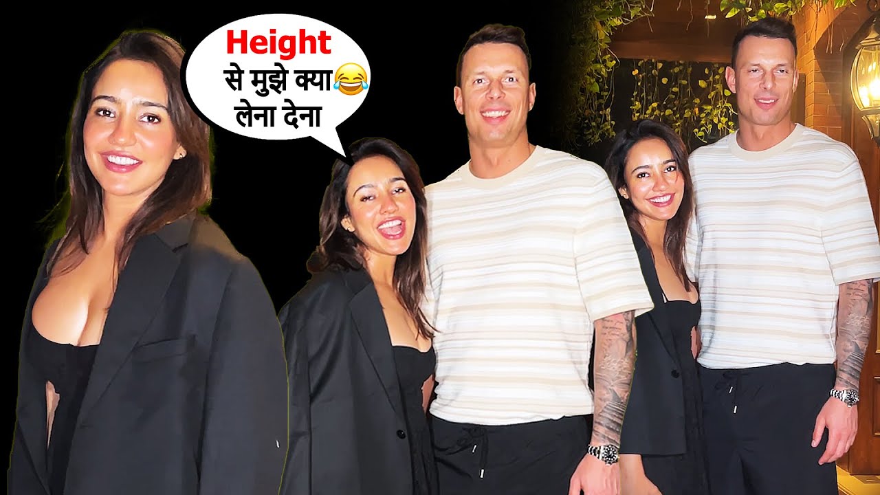 HEIGHT Difference Between Neha Sharma & Her BF Petar Sliskovic, Neha Sharma's Funny Reaction 🤣🤣