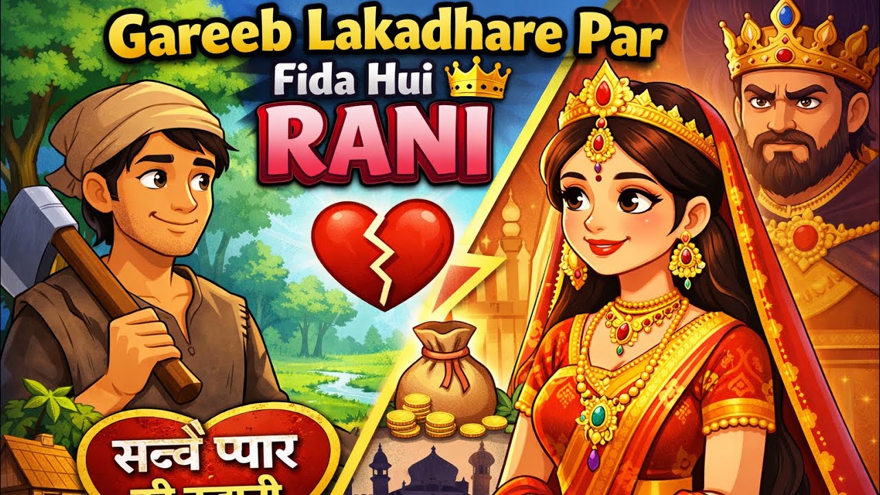 Gareeb Lakadhare Par Fida Hui Rani Sacche Pyar Ki Kahani | 2D Animated Story