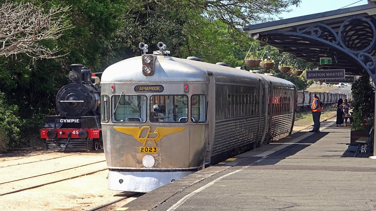 Join a Heritage Silver Bullet Railmotor 2000 Class DMU on a trip through the picturesque Mary Valley