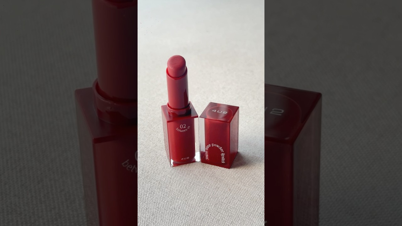 4u2 You&rsquo;re Mine Powder Lipstick Review 💄#4u2 #4u2cosmetics #lipswatches #makeup