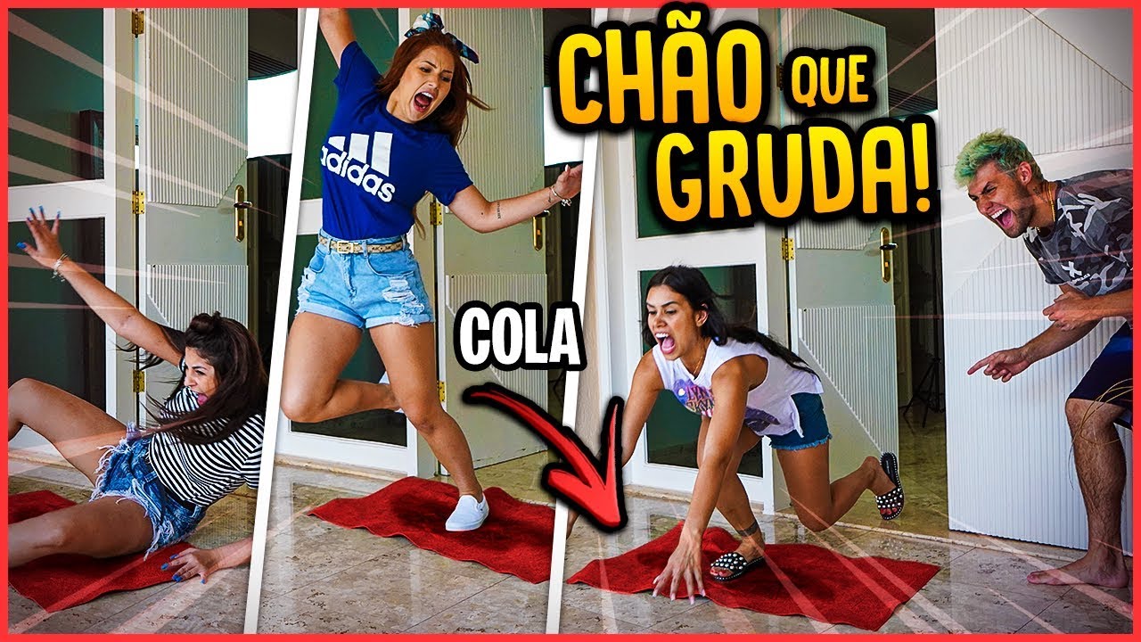 FIZ UM CHÃO QUE GRUDA E TROLLEI AS MENINAS!! - TROLLANDO AMIGAS [ REZENDE EVIL ]