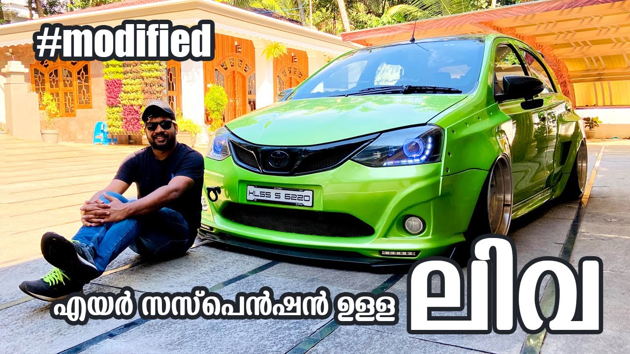 Air Car | Modified Toyota Liva Modified with Air Suspension and wide body  | Vandipranthan