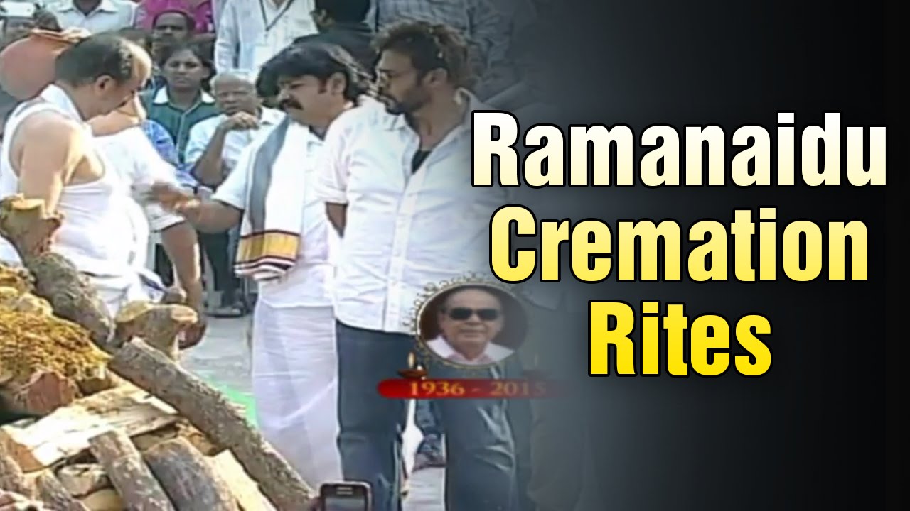 Dr D Ramanaidu cremation rites with full State Honours @ Ramanaidu Studios (19-02-2015)
