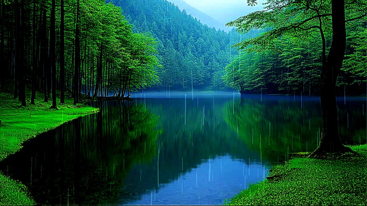 Forest Lake Rain – Gentle Rainfall for Sleep, Deep Relaxation & Focus