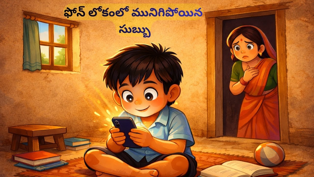 ఫోన్ లోకంలో మునిగిపోయిన సుబ్బు | Telugu Story | Kids Story Telugu | Baamma Kathalu | Stories |