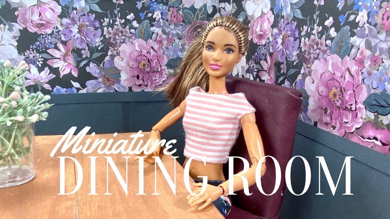 DIY Miniature Dining Room | Miniature Table and Chairs