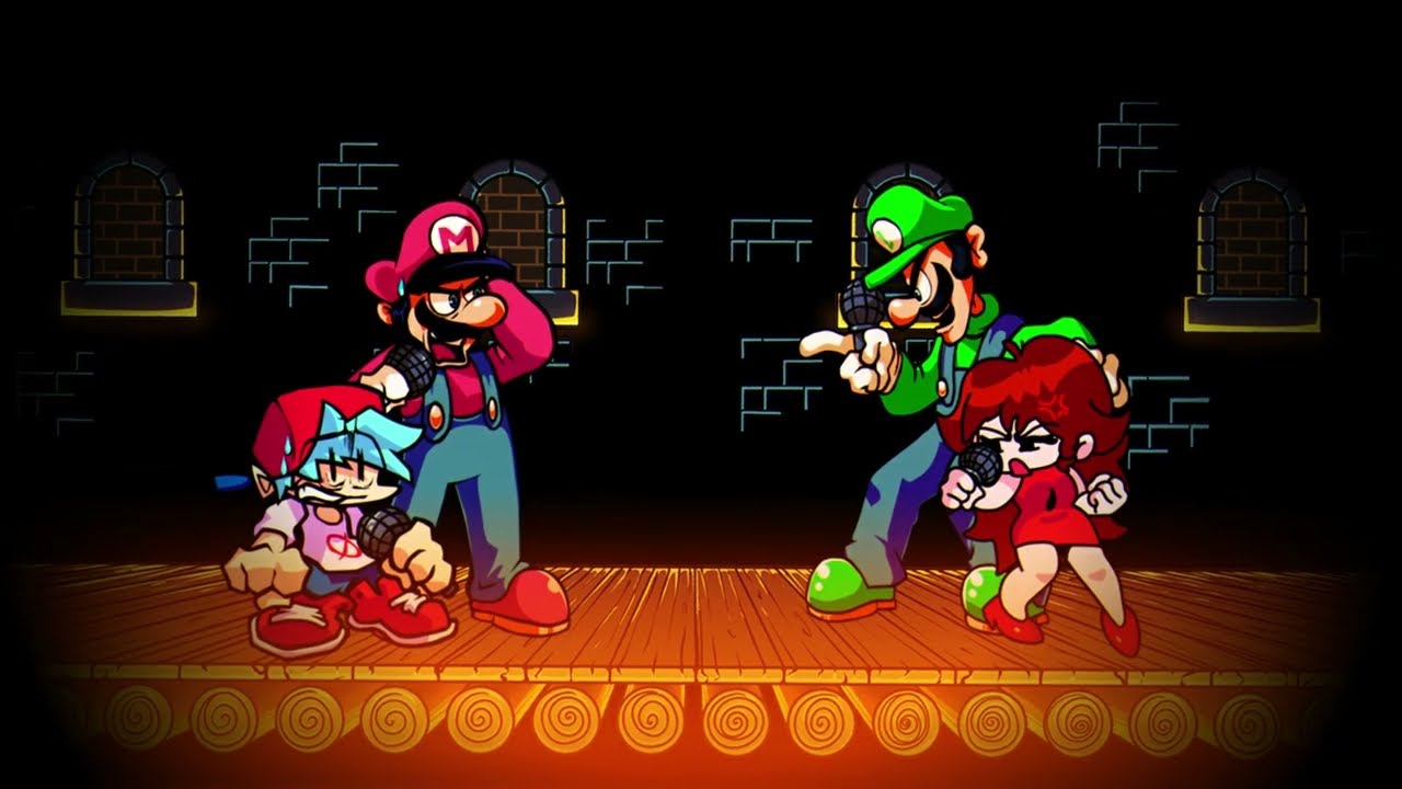 Oh God No(FT: BF, GF, Mario And Luigi)