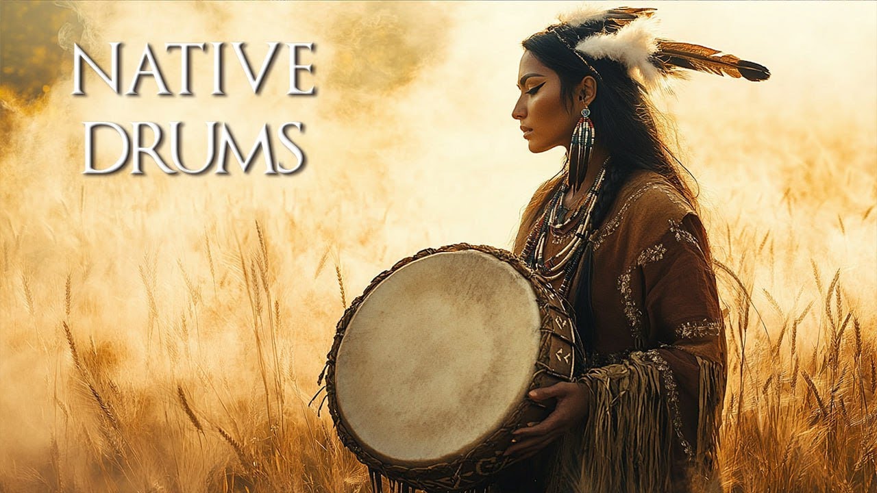 Native Drums - Native American Flute, Shamanic Music for Healing, Eliminate Stress & Calm The Mind