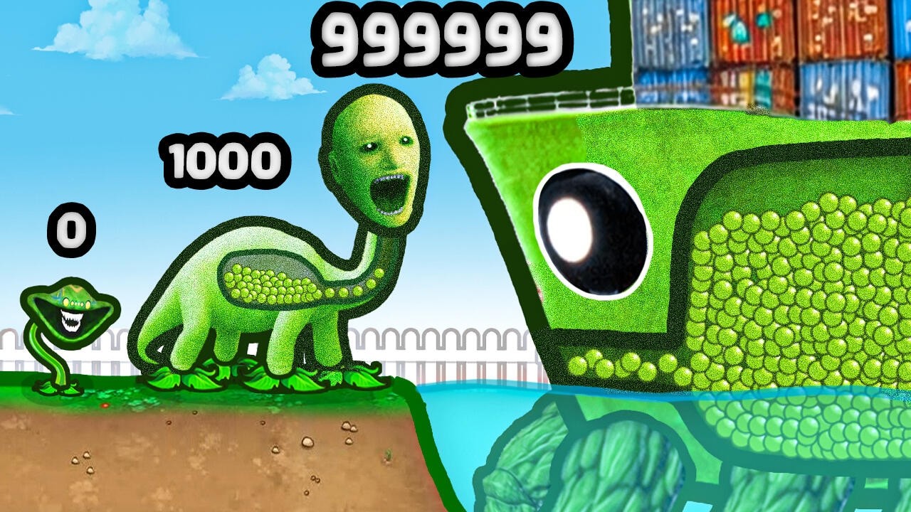 Can a Peashooter Grow to MAX LEVEL CrabTANIC?