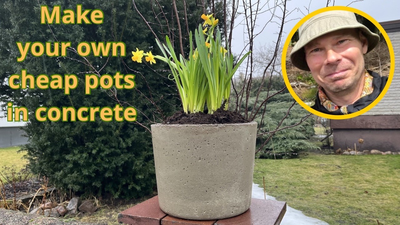 DIY Concrete Flower Pots Using Plastic Molds (What Worked, What Didn’t)