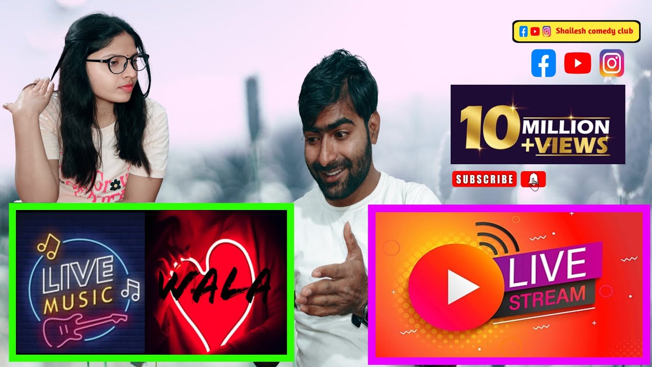 🔴 Aaj Live Me Dil Chhoo Jane Wali Shayari or gana😲Shailesh Comedy Club | Shailesh Preeti Comedy