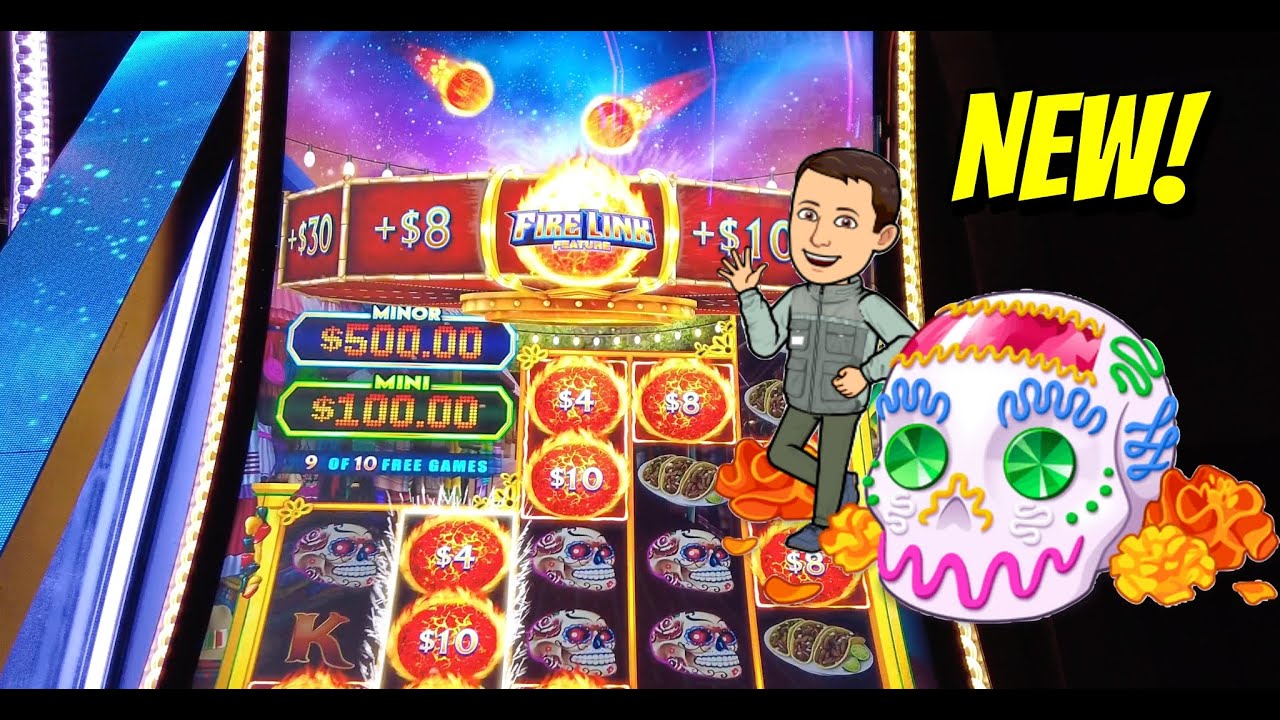 TONS of High Limit play on the New Fire Link Cash Falls Olvera Street Slot!