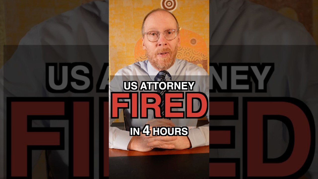 US Attorney Sworn In, Fired 4 Hours Later