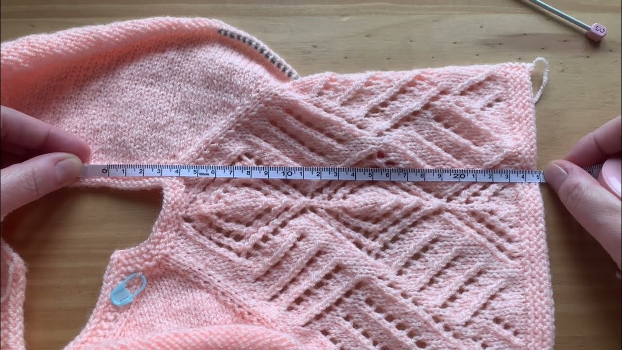 Tuto tricot bébé, brassière KIMIKO, 0/3 mois, top down, partie 3 sur 3.