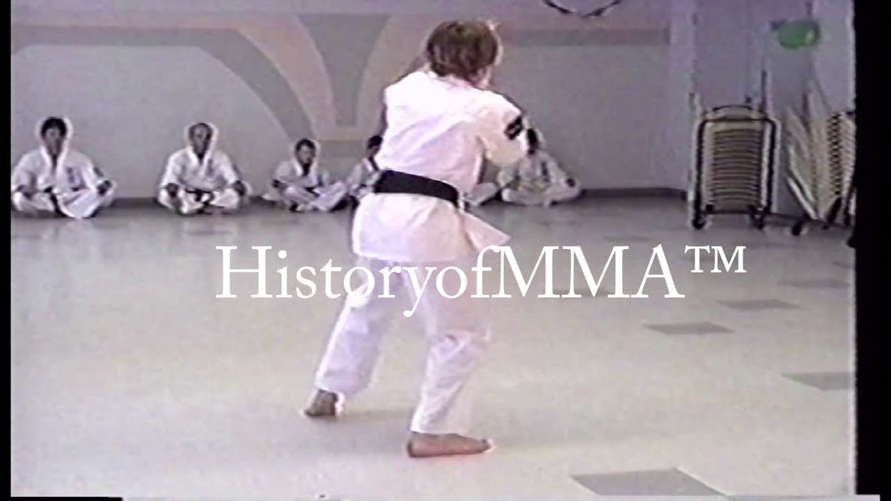 Georges St-Pierre training in Kyokushin Karate at 13.